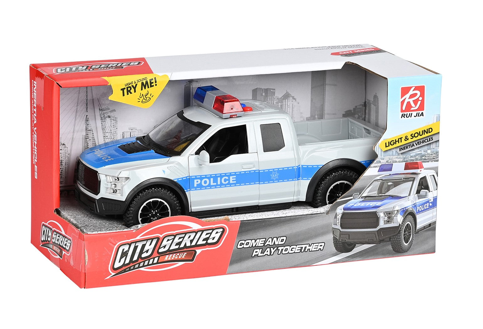 Φορτηγό Pick Up Police Friction με Φώτα και Ήχους (RJ5525A)