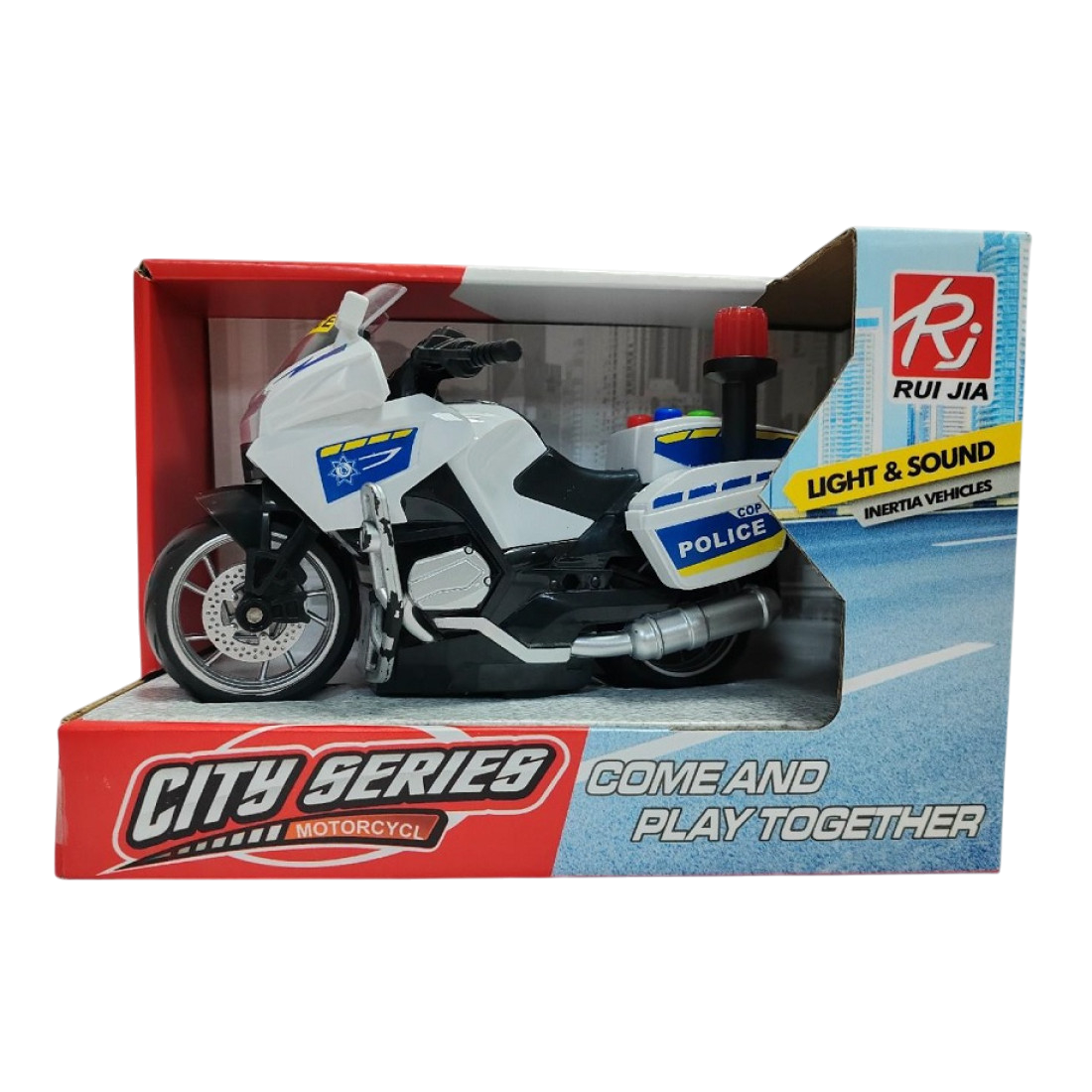 Μηχανή Police Αστυνομίας 1:20 Friction με Φώτα και Ήχους (RJ9823AB)