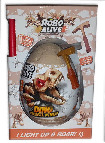 Λαμπάδα Robo Alive Dino Fossil Find! Αυγό Έκπληξη Σειρά 1 - 4 Σχέδια (11807156) - Fun Planet