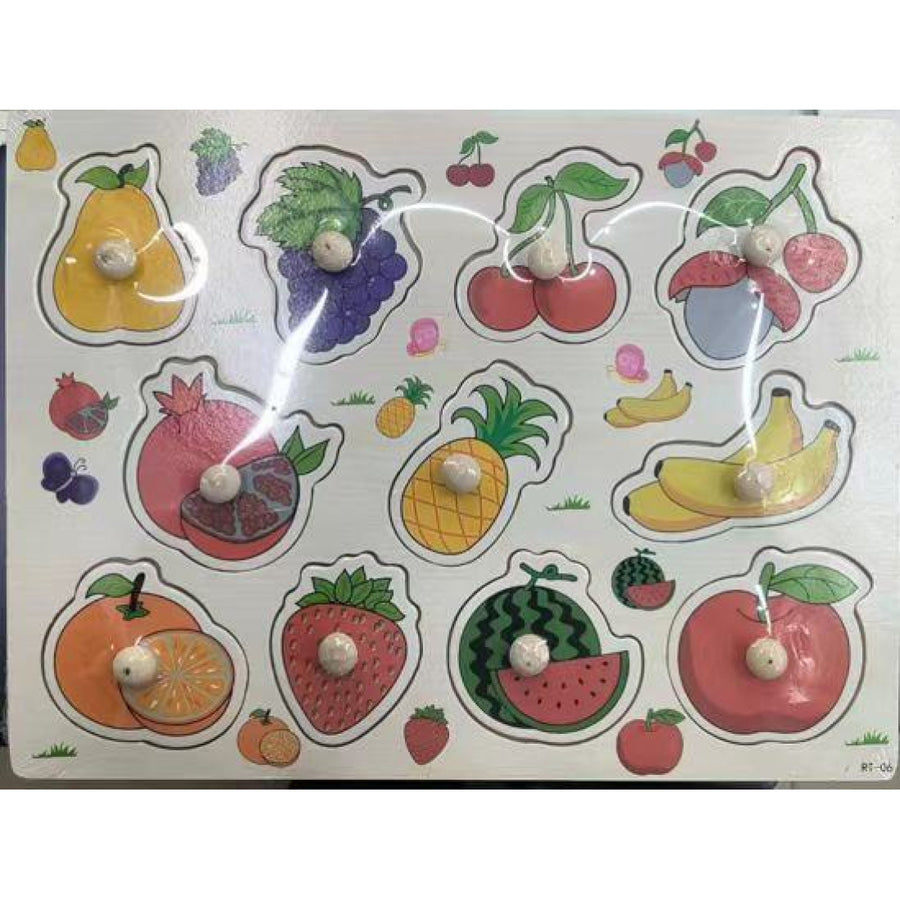 Wooden Puzzle Wedges Jungle Animals (A-3014)