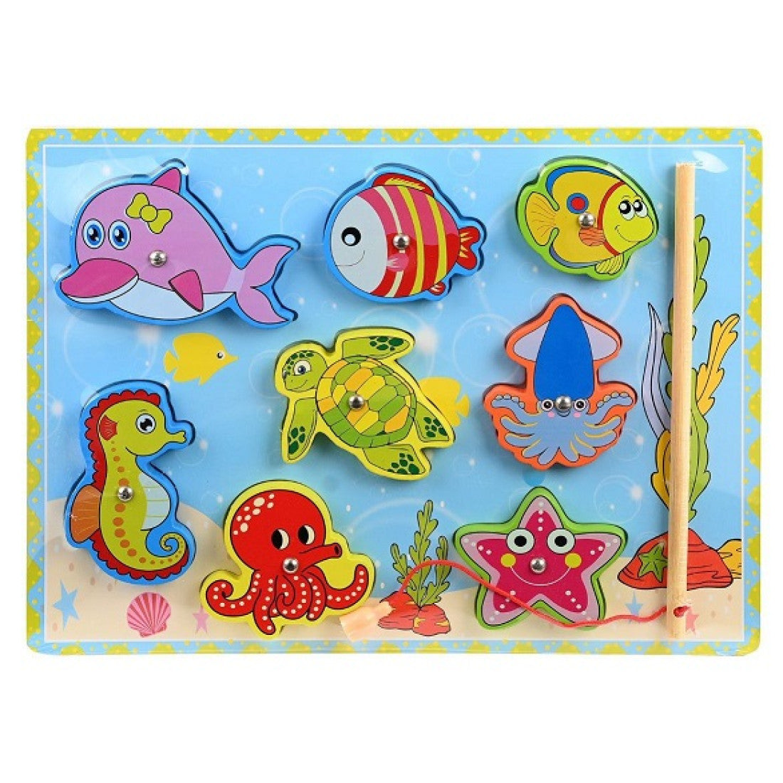 Wooden Puzzle Wedges Jungle Animals (A-3014)