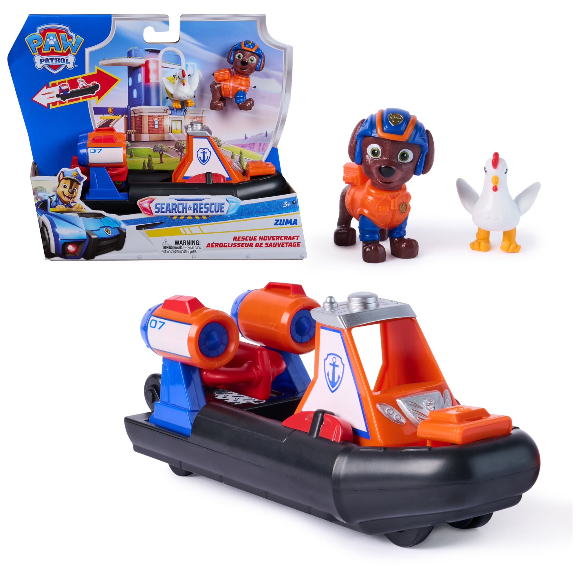 Paw Patrol: Search & Rescue - Zuma Rescue Hovercraft Vehicle Playset (20155161) - Fun Planet
