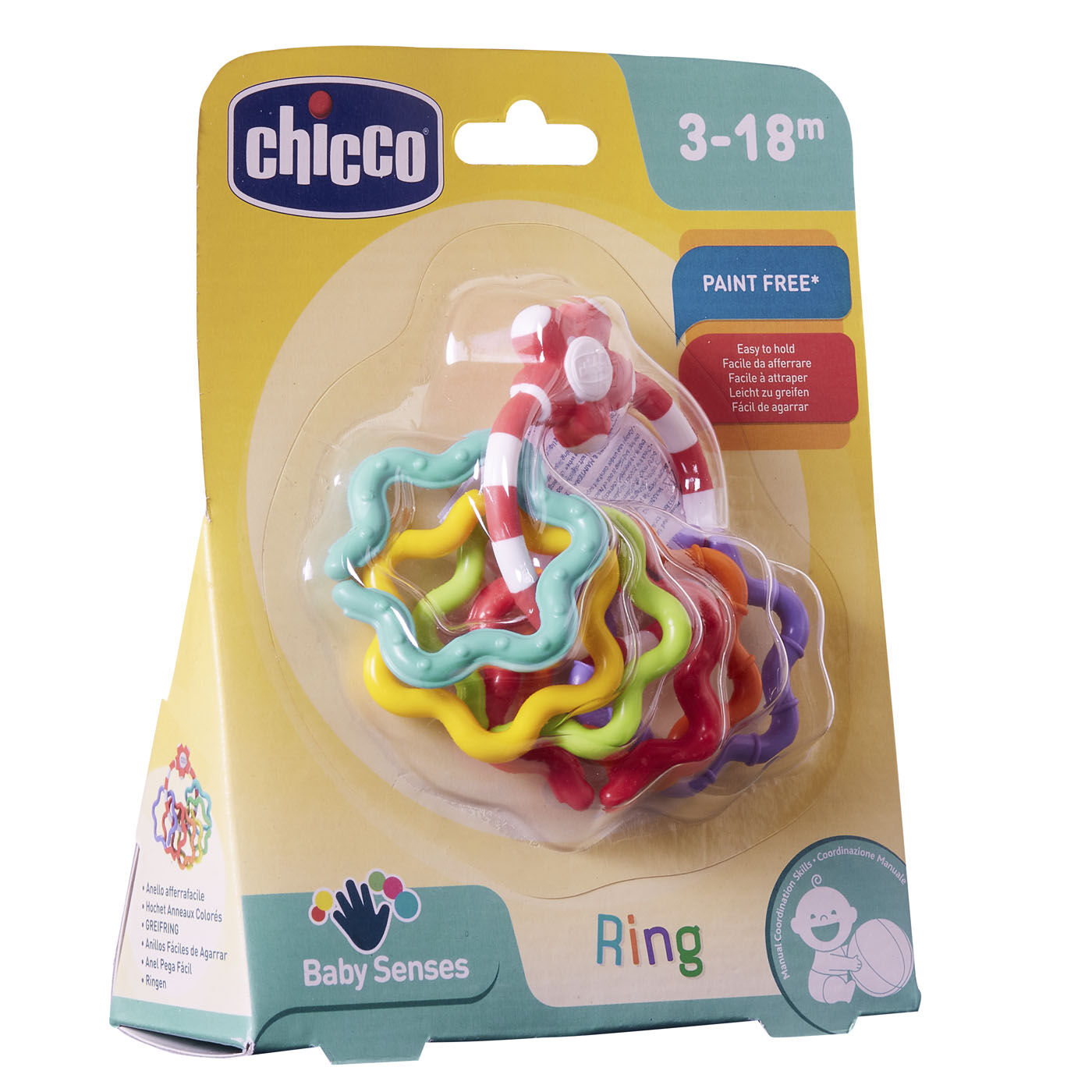 Chicco Βρεφική Κουδουνίστρα Χρωματιστοί Δακτύλιοι (Y02-05954-00) - Fun Planet