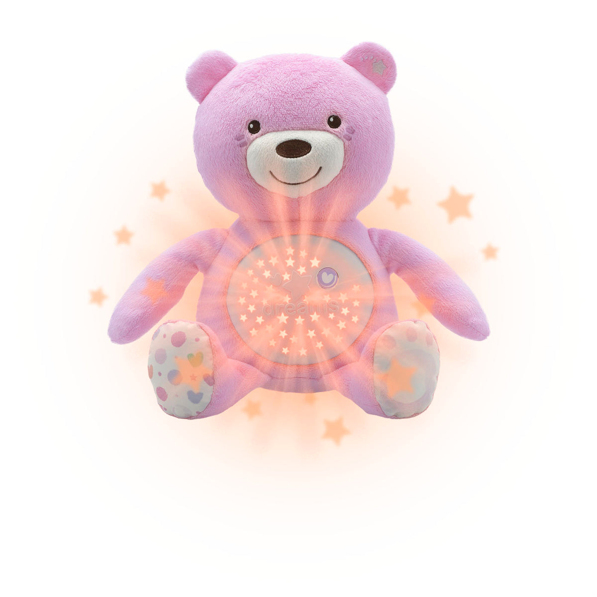 Chicco Βρεφικό Αρκουδάκι με Προβολέα Baby Bear Ροζ (Y02-08015-10)