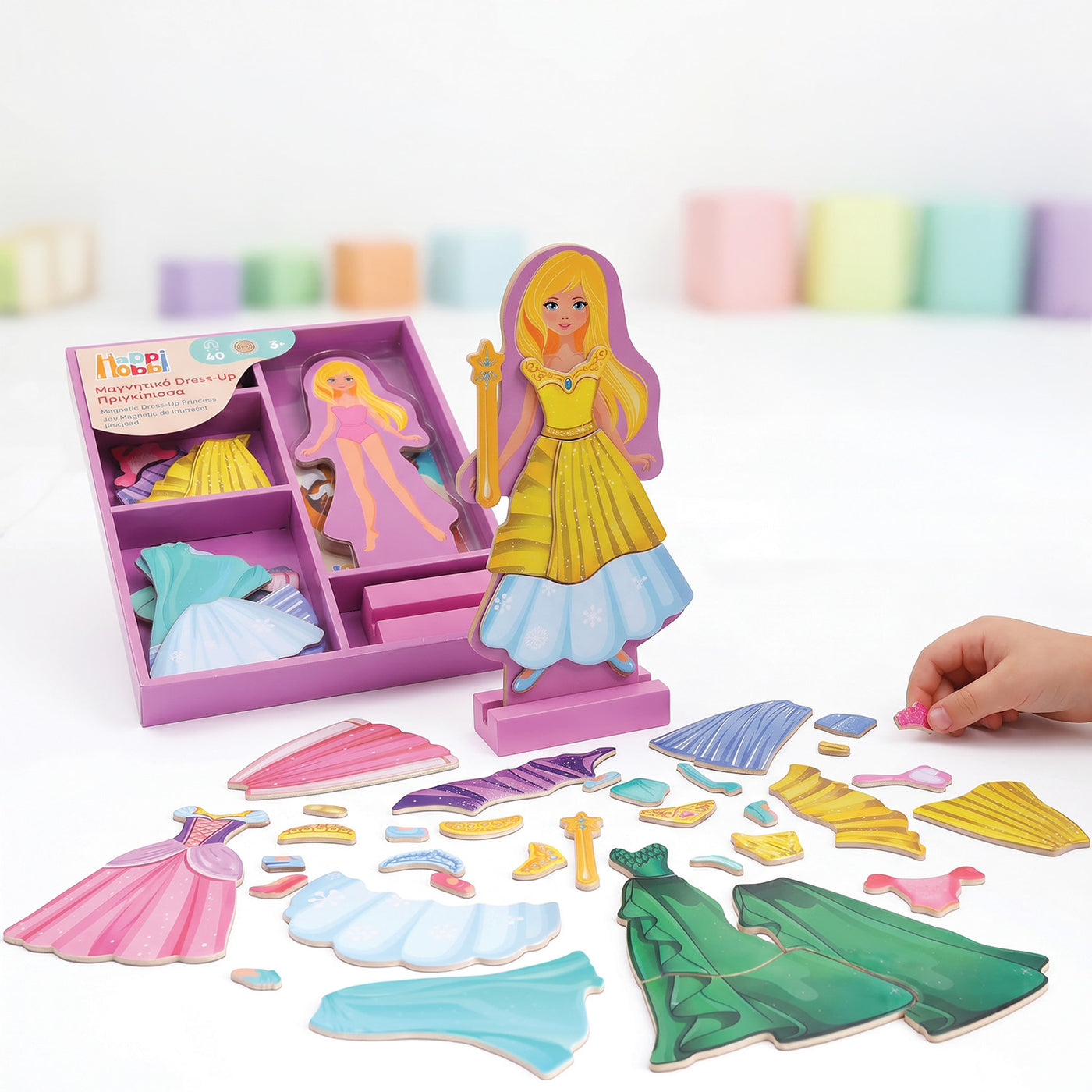 AS Magnet Box Fantasy Dreams Dress-Up 46 Educational Wooden Magnets (1029-64059)