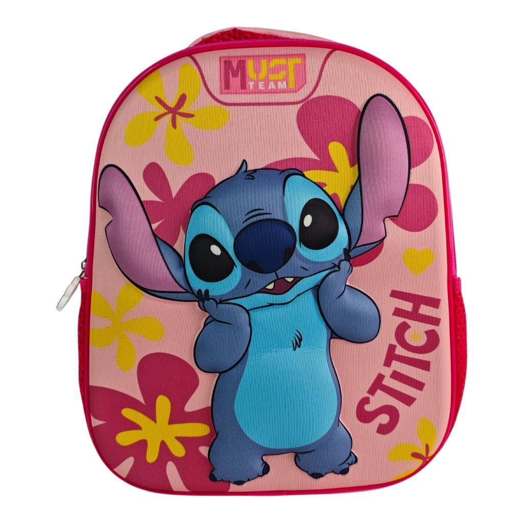 Σχολική Τσάντα Πλάτης Νηπίου 26x10x32εκ 1 Θήκη 3D EVA Disney Stitch Must (565945)