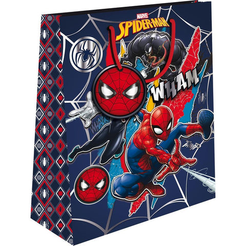 Σακούλα Δώρου Χάρτινη 18x11x23εκ Marvel Spider-Man με Foil Luna (508253) - Fun Planet