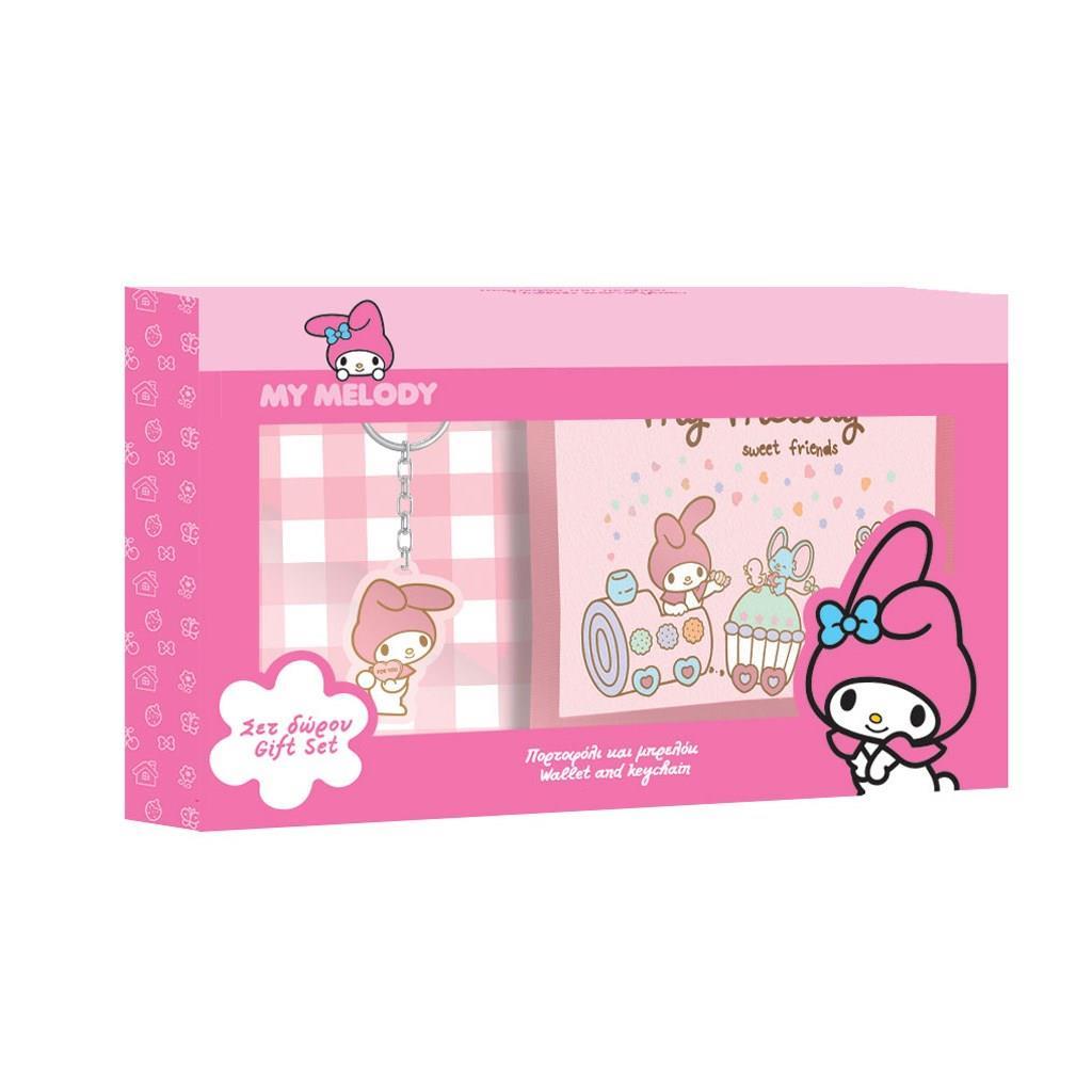Πορτοφόλι με Μπρελόκ Σετ Δώρου 20x12εκ My Melody (490214) - Fun Planet