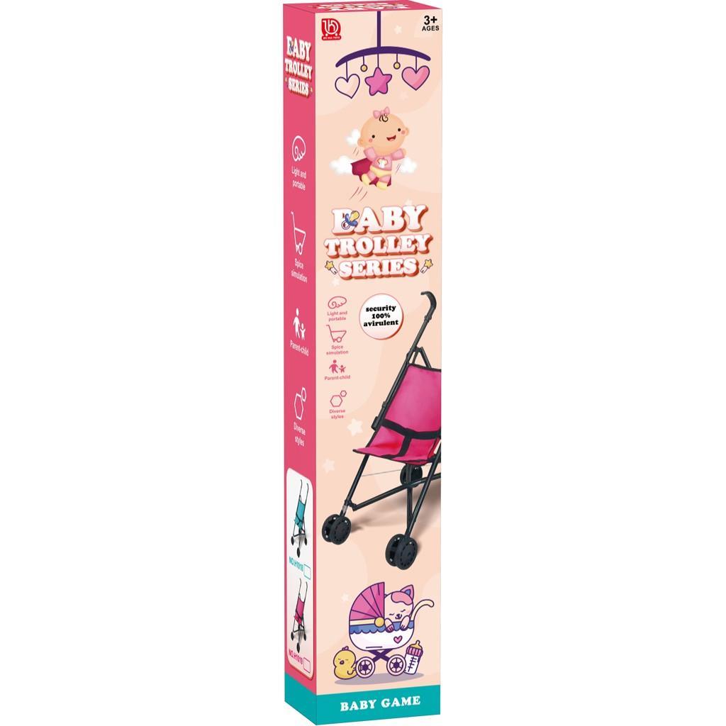Καρότσι Κούκλας Ροζ 26x48x52εκ Luna Toys (623264)