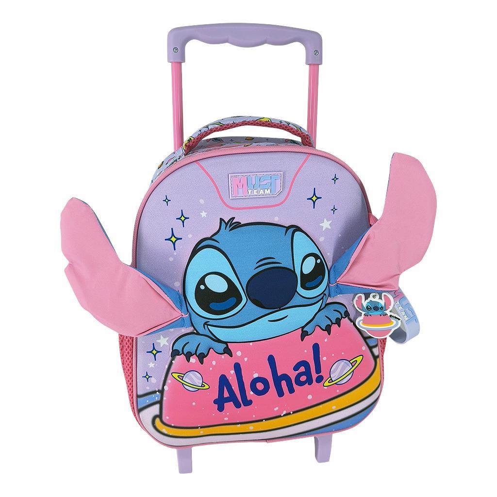 Toddler Trolley School Bag 27x10x31cm 2 Compartments Lilo &amp; Stitch Must (564496) 