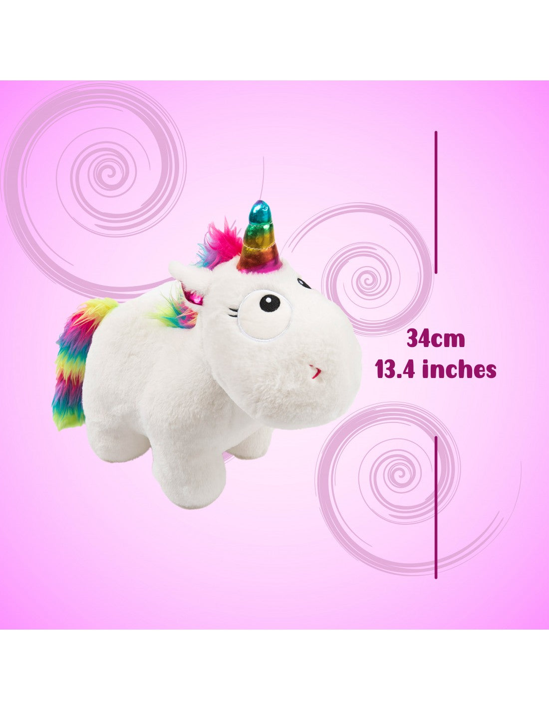 Plush Fat Unicorn in 2 Colors 34cm (2006)