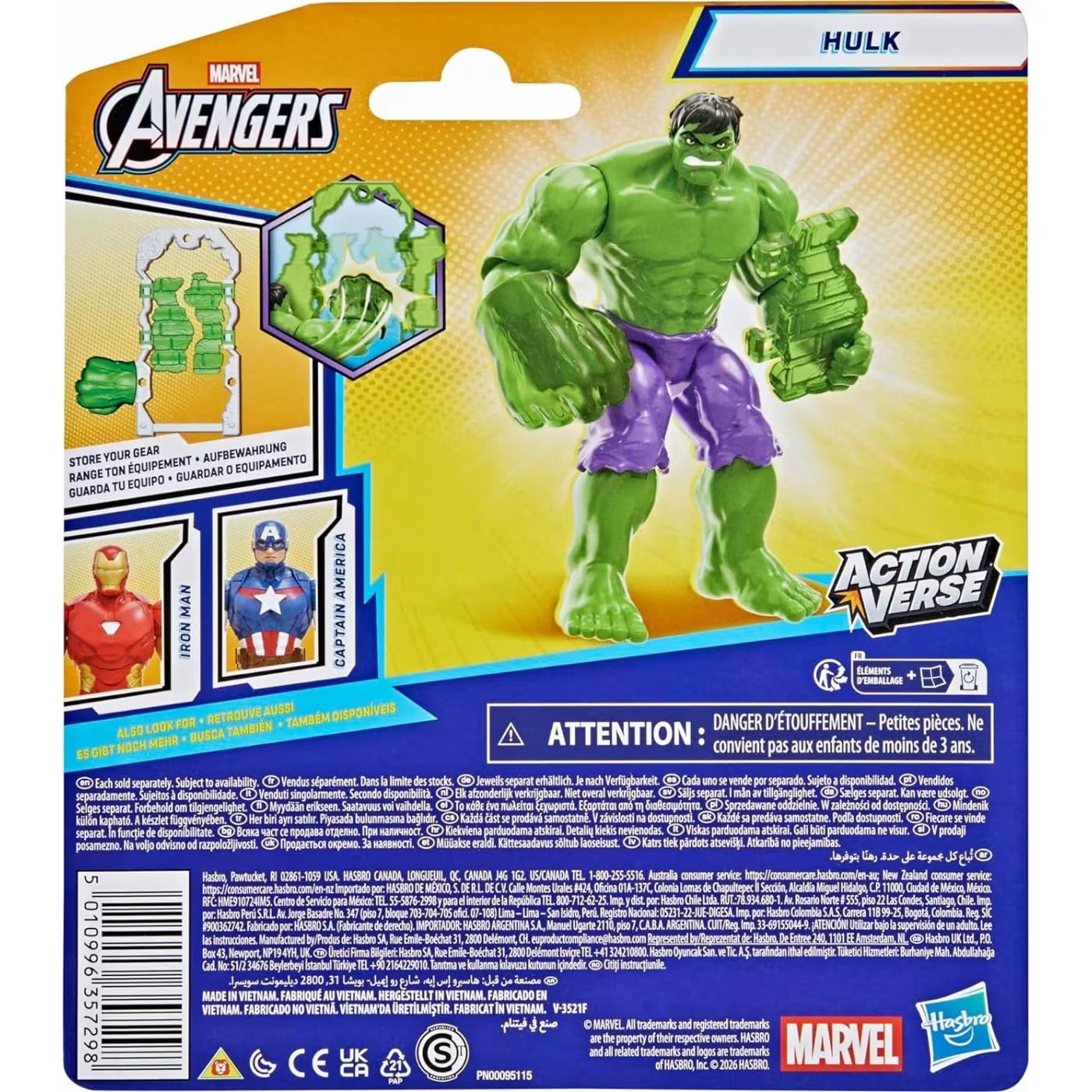 Marvel Action Verse Avengers Hulk Action Figure (G3100)