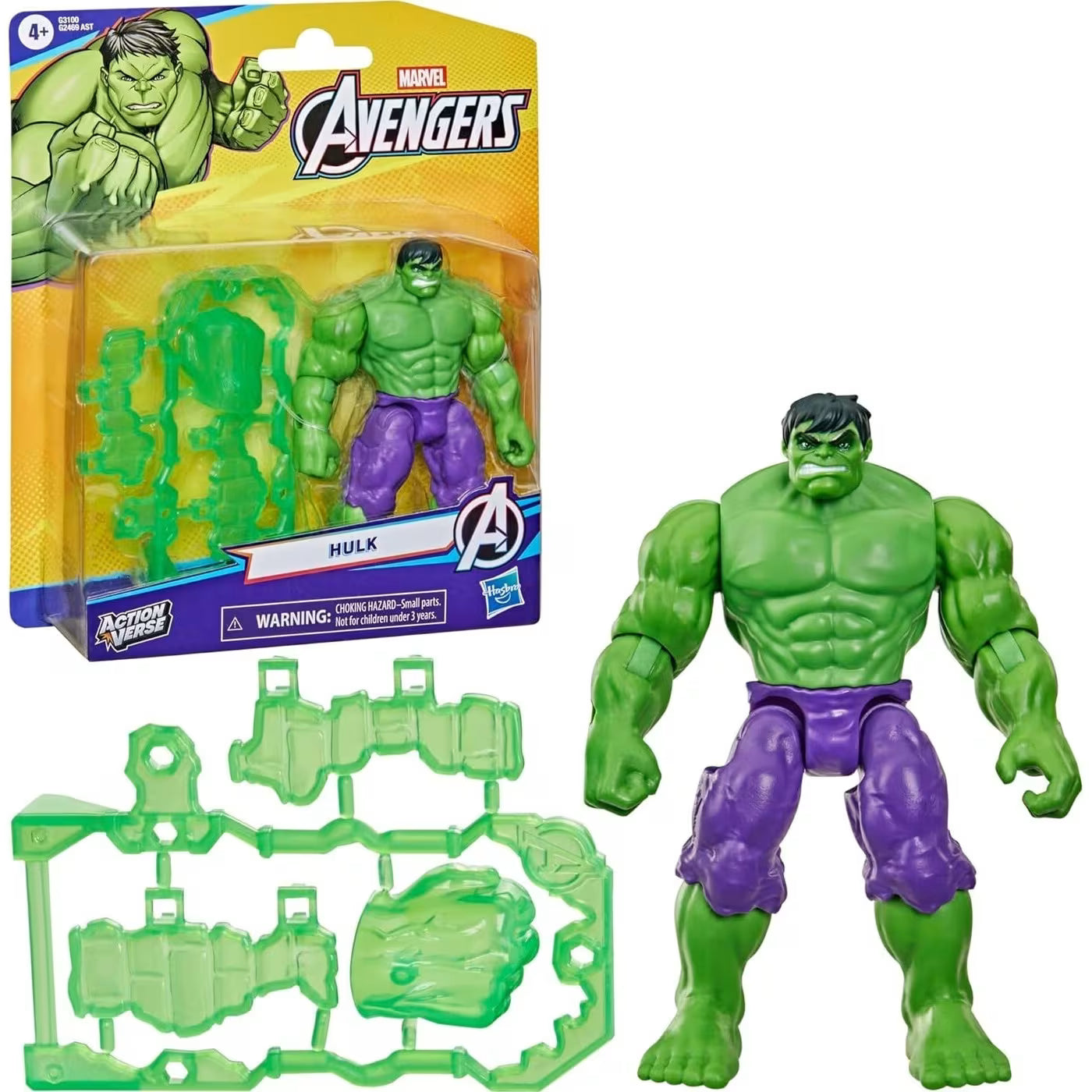 Marvel Action Verse Avengers Hulk Action Figure (G3100)