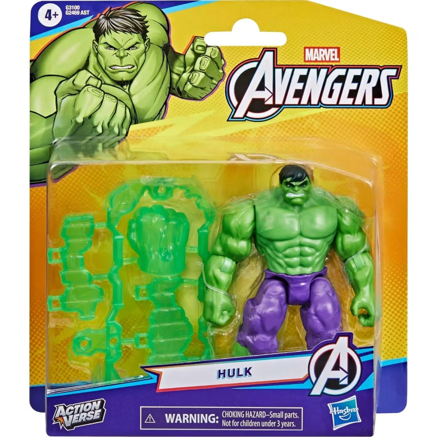 Marvel Action Verse Avengers Hulk Action Figure (G3100)