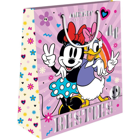Σακούλα Δώρου Χάρτινη 26x12x32εκ Disney Mickey/Minnie με Foil Luna (564045) - Fun Planet
