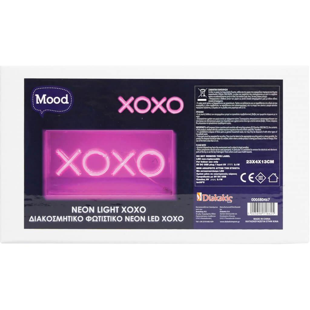 Neon Light XOXO 23x4x13εκ Mood (580467) - Fun Planet
