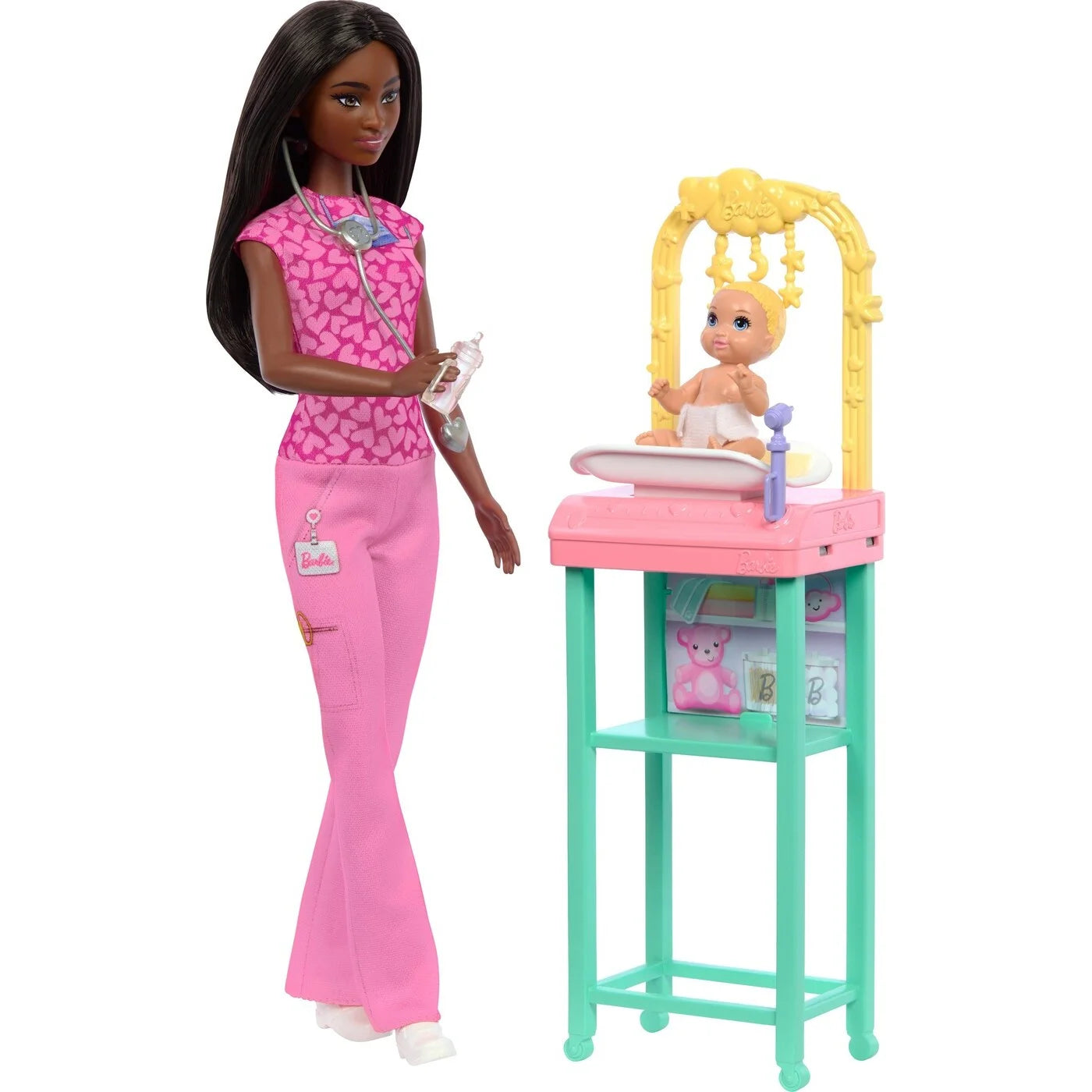 Barbie Σετ Επάγγέλμα Παιδίατρος με Μωρό (JCR73) - Fun Planet