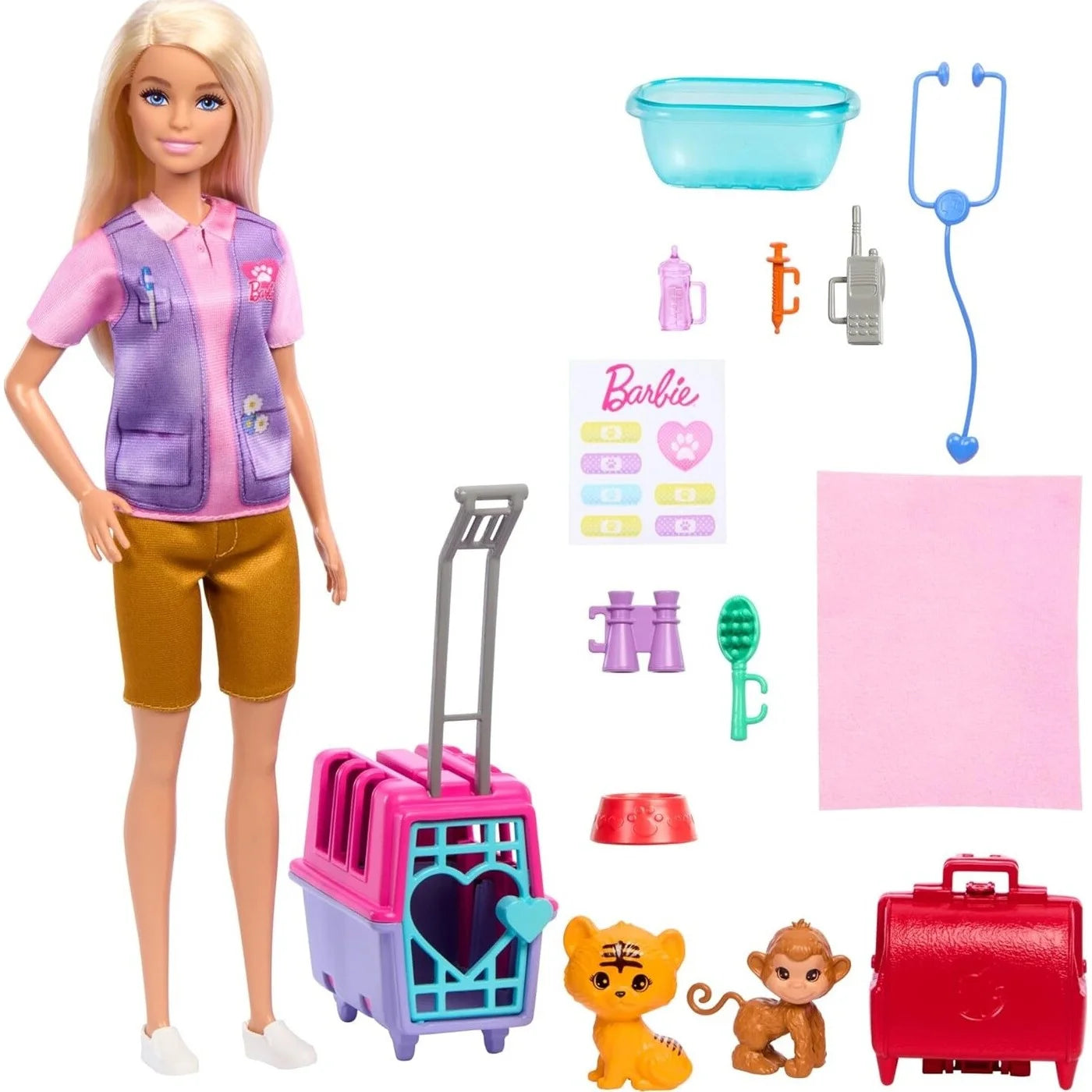 Barbie Κούκλα Διασώστρια Άγριων Ζώων (HRG50) - Fun Planet