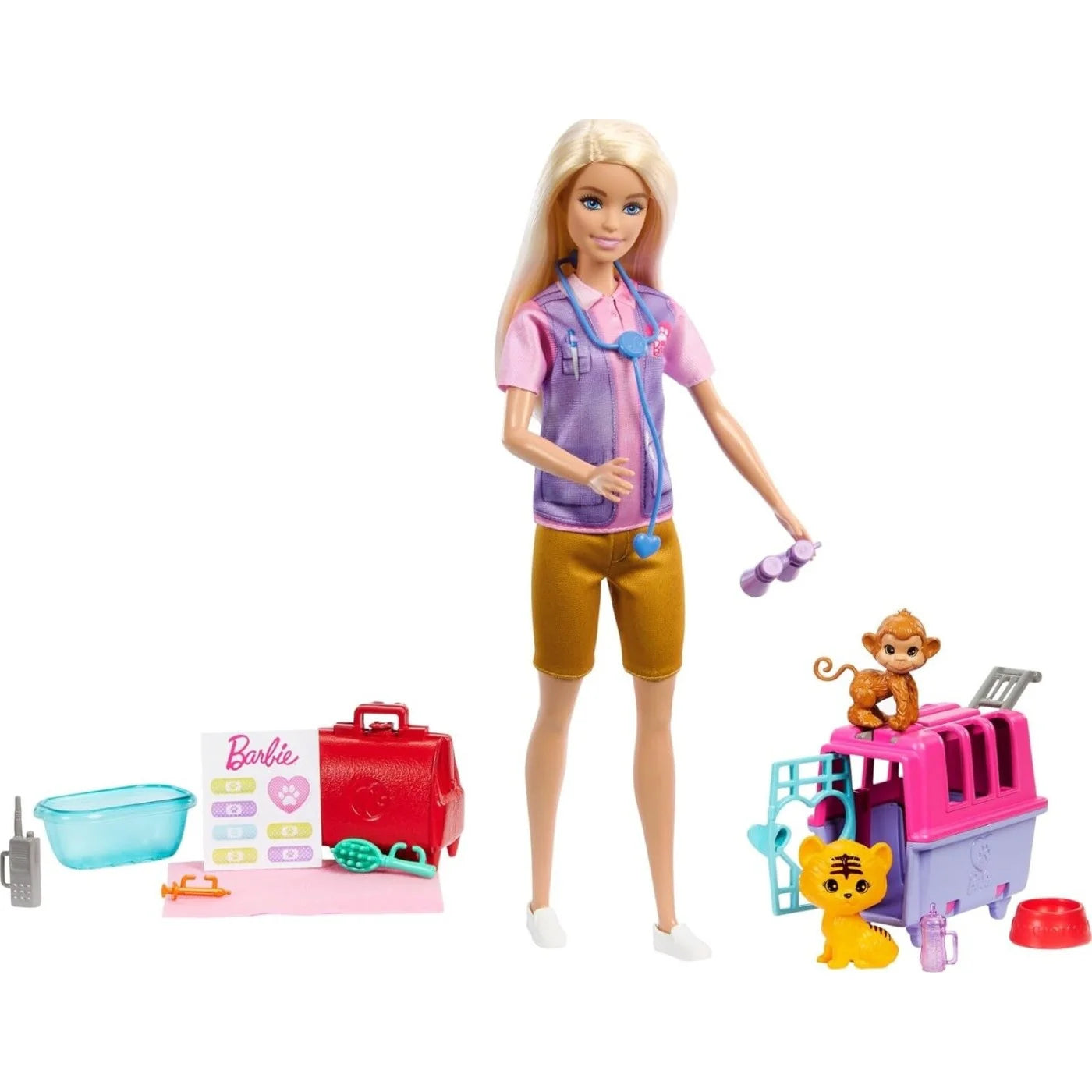 Barbie Κούκλα Διασώστρια Άγριων Ζώων (HRG50) - Fun Planet