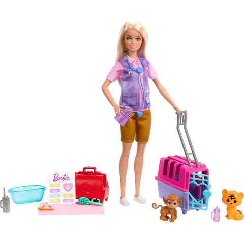 Barbie Κούκλα Διασώστρια Άγριων Ζώων (HRG50) - Fun Planet