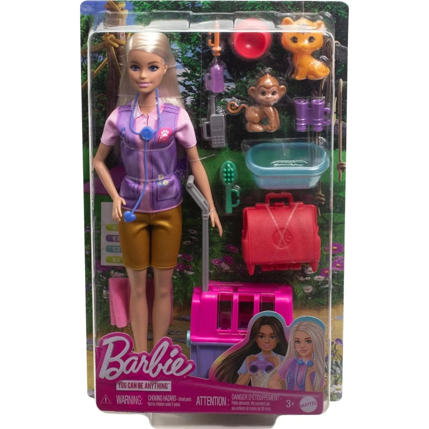 Barbie Κούκλα Διασώστρια Άγριων Ζώων (HRG50) - Fun Planet