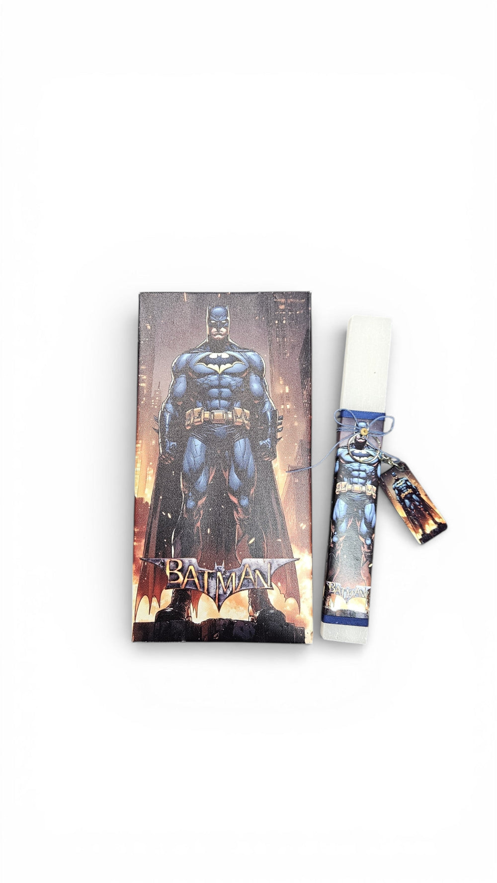 Λαμπάδα Αρωματική με Καμβά 30x15x2εκ Batman και Κουτί Δώρου (K146)