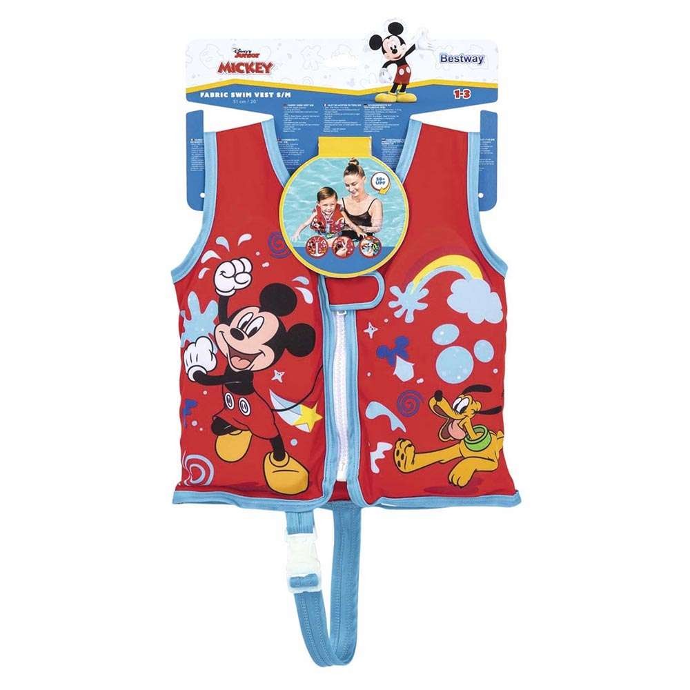 Φουσκωτό Σωσίβιο Γιλέκο Disney Mickey Mouse Bestway 51εκ (9101D) - Fun Planet
