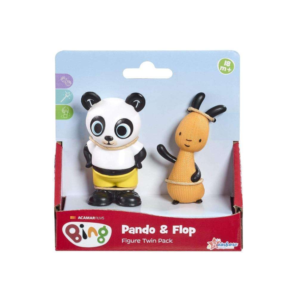 O Bing και Η Παρέα Του Σετ 2 Φιγούρες Panda & Flop (BNG73000) - Fun Planet