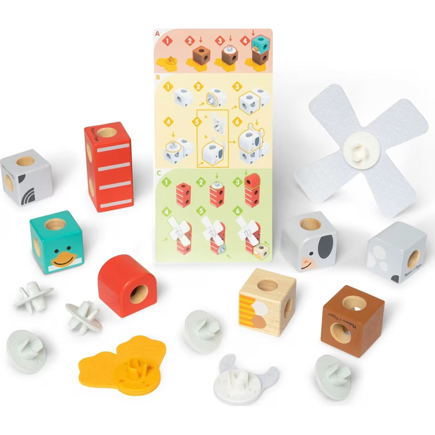 Melissa & Doug Blockables: Farm Friends (6074896) - Fun Planet