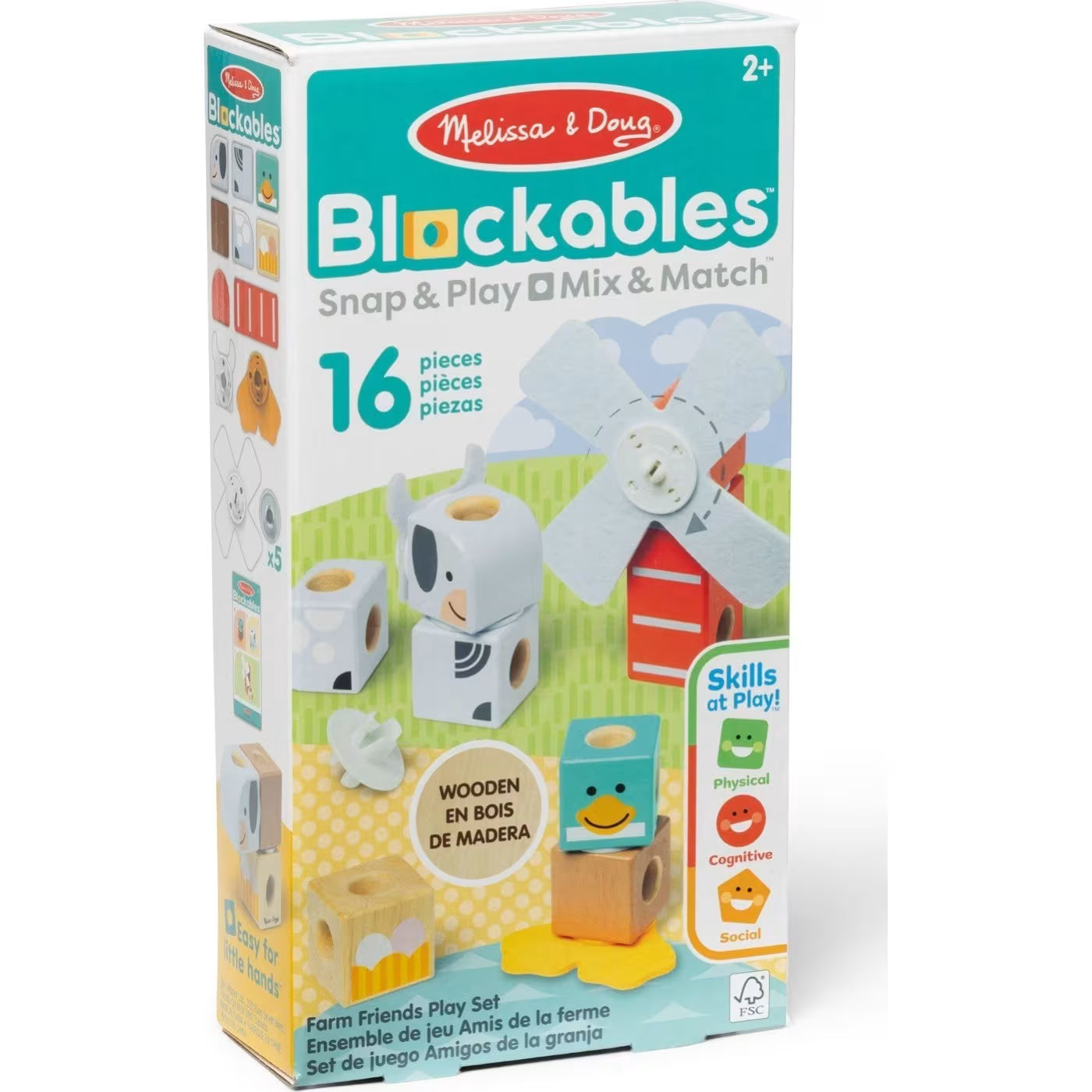 Melissa & Doug Blockables: Farm Friends (6074896) - Fun Planet