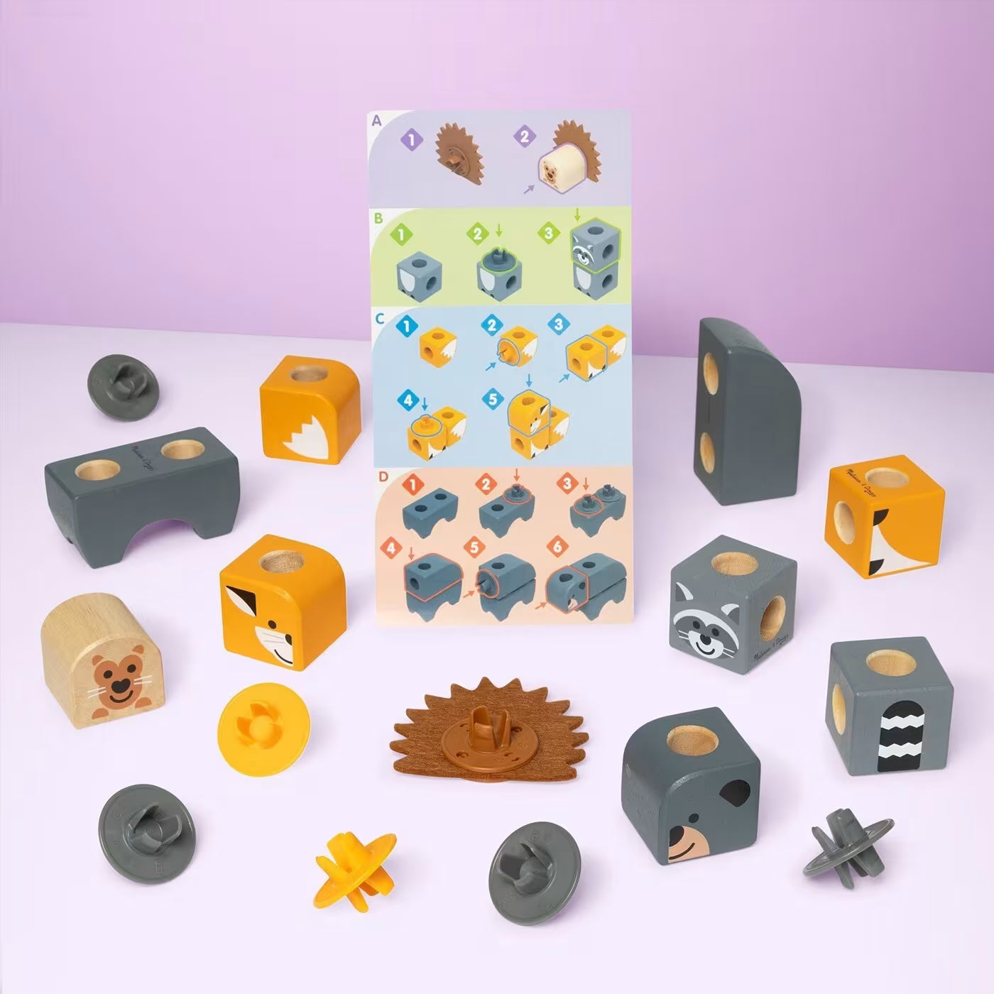 Melissa & Doug Blockables: Woodland Friends (6074895) - Fun Planet
