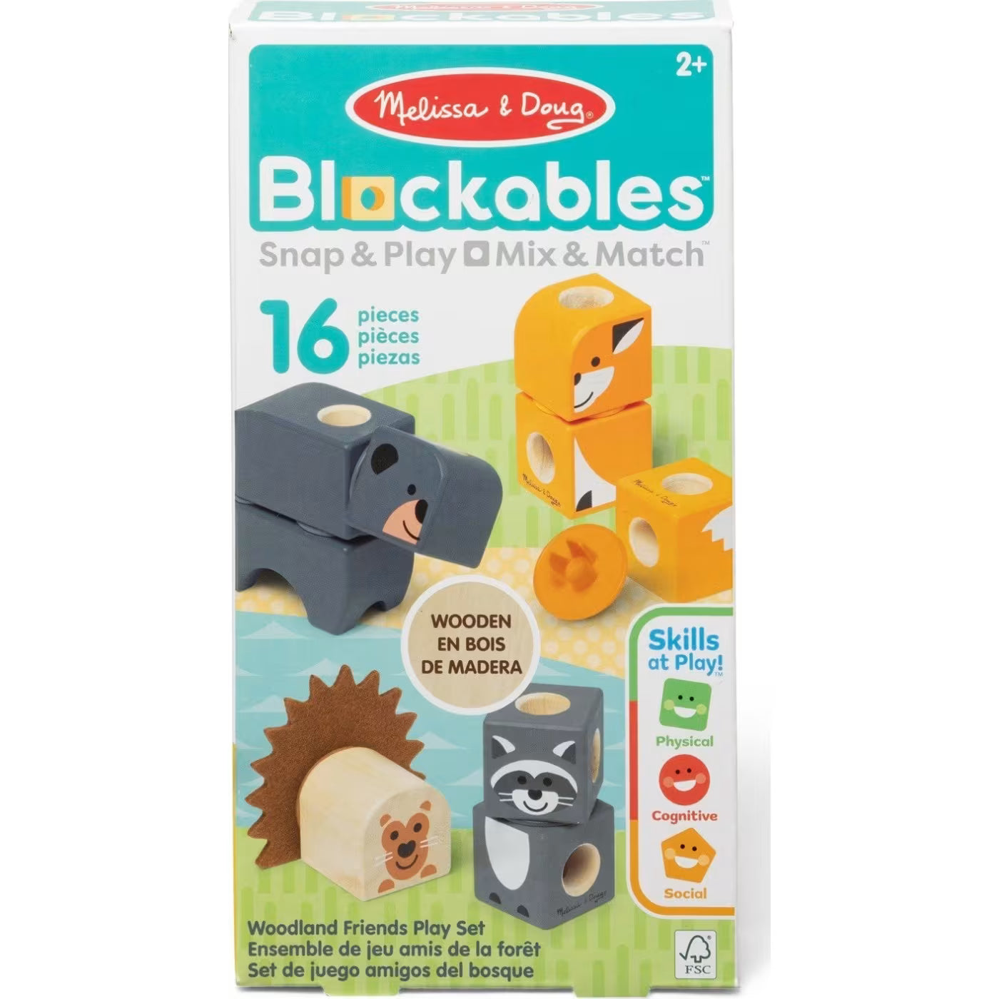 Melissa & Doug Blockables: Woodland Friends (6074895) - Fun Planet