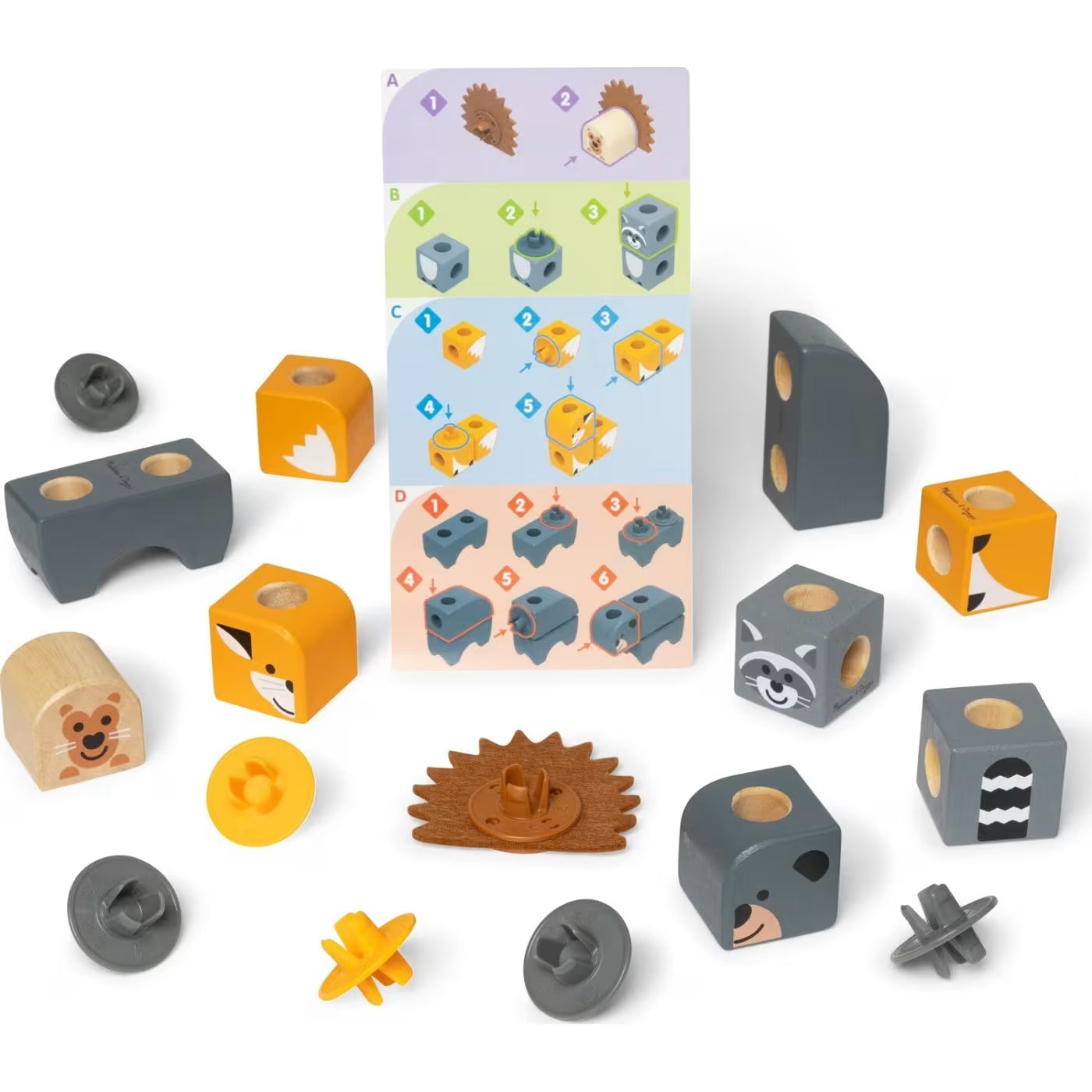 Melissa & Doug Blockables: Woodland Friends (6074895) - Fun Planet