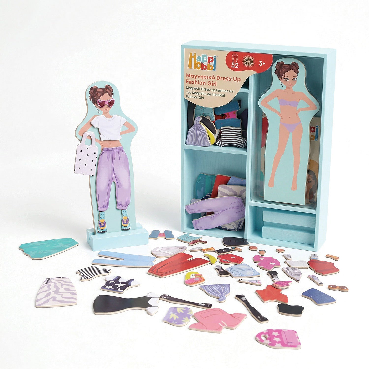 AS Magnet Box Fantasy Dreams Dress-Up 46 Educational Wooden Magnets (1029-64059)