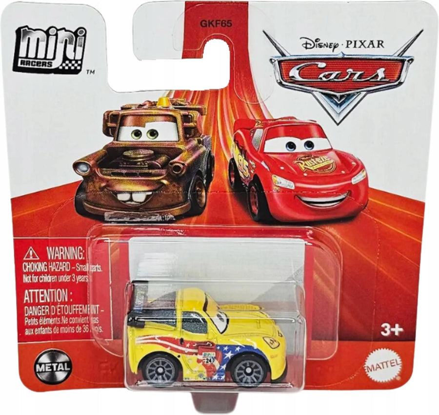 Disney Pixar Cars Metal Mini Racers Jeff Corvette (HTP95)