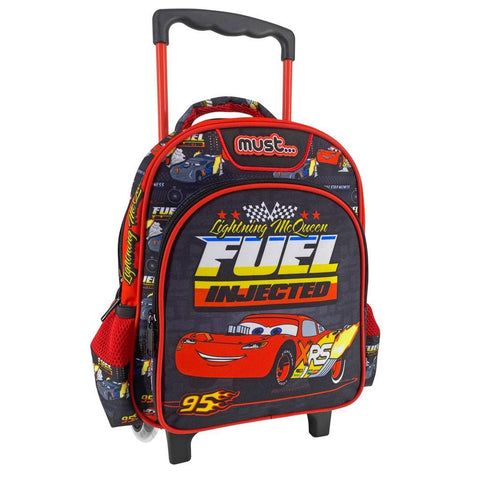 Σχολική Τσάντα Τρόλεϊ Νηπίου 27x10x31εκ 2 Θήκες Disney Cars Fuel Injected Must (563568) - Fun Planet