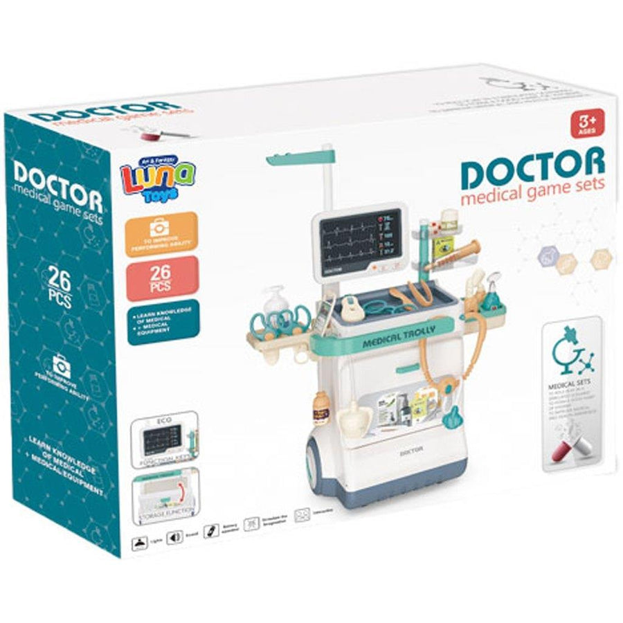 Ιατρείο με Φως και Ήxο 26 τεμάχια 46x12x37εκ Luna Toys (623350)