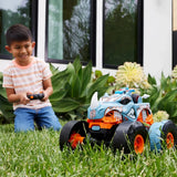 Hot Wheels R/C Monster Trucks Transforming Rhinomite 2 σε 1 Τηλεκατευθυνόμενο 1:12 (HPK27) - Fun Planet