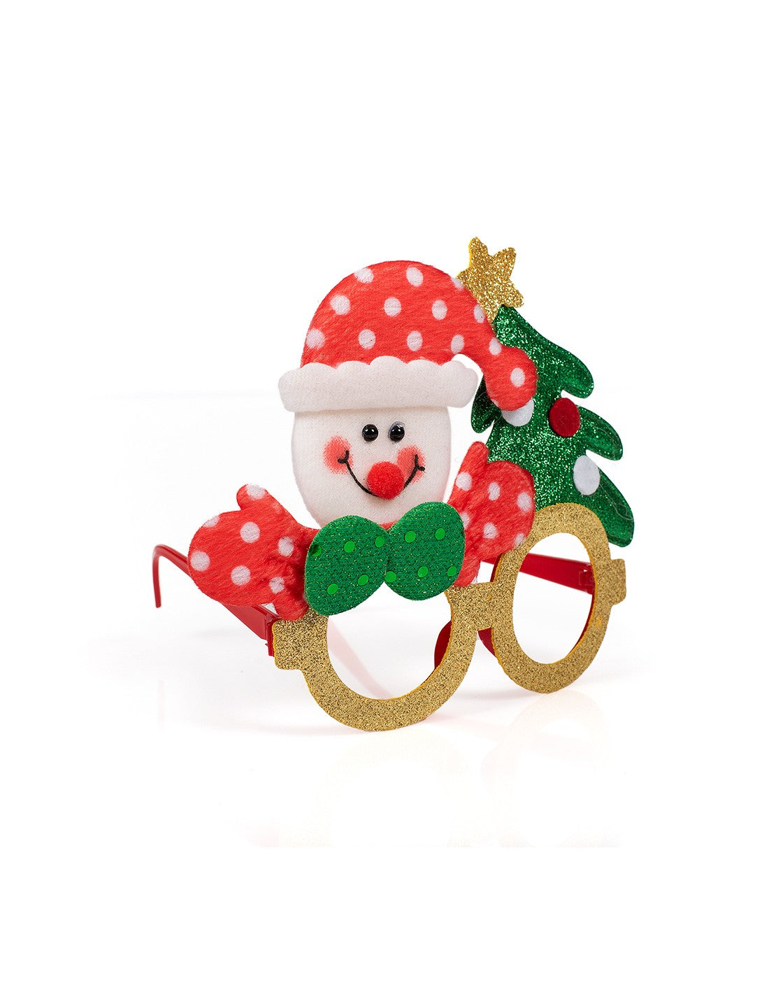 Χριστουγεννιάτικα Γυαλιά με Γκλίτερ 17x14εκ 1 τεμάχιο (5891)