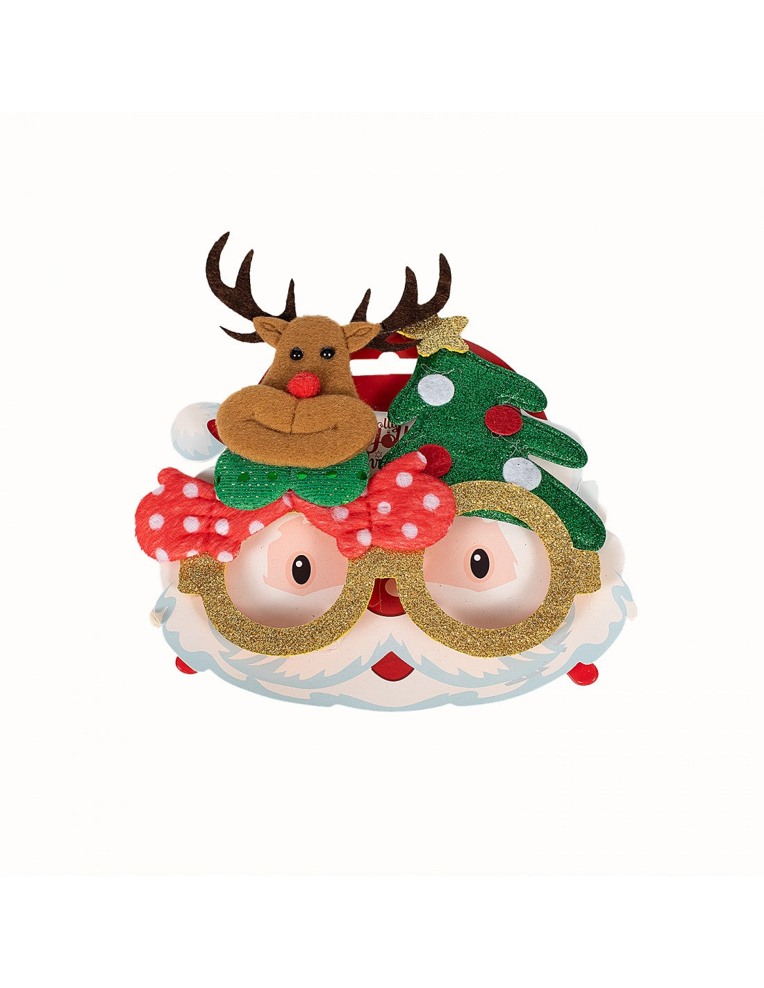 Χριστουγεννιάτικα Γυαλιά με Γκλίτερ 17x14εκ 1 τεμάχιο (5891)