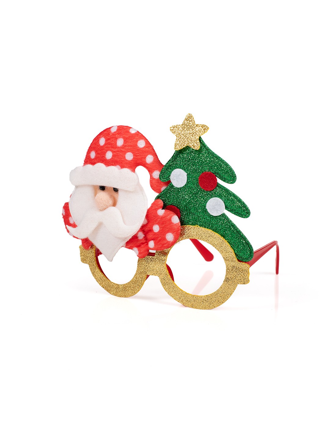 Χριστουγεννιάτικα Γυαλιά με Γκλίτερ 17x14εκ 1 τεμάχιο (5891)