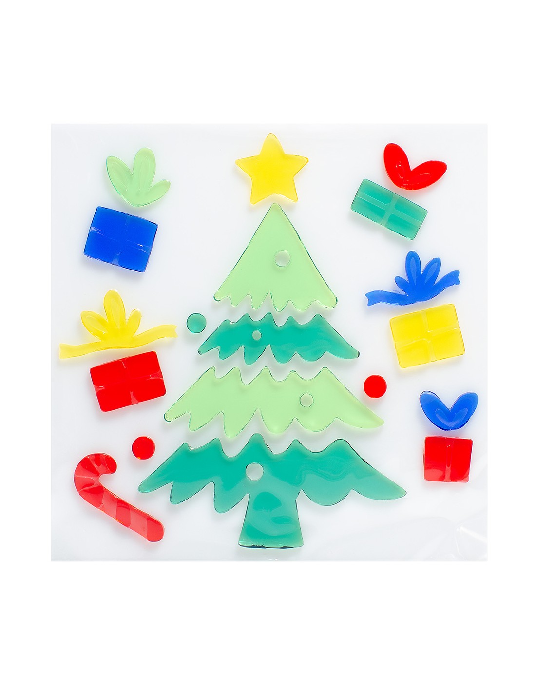 Χριστουγεννιάτικο Αυτοκόλλητο Gel Παραθύρου 19x19εκ 1 τεμάχιο (5723)