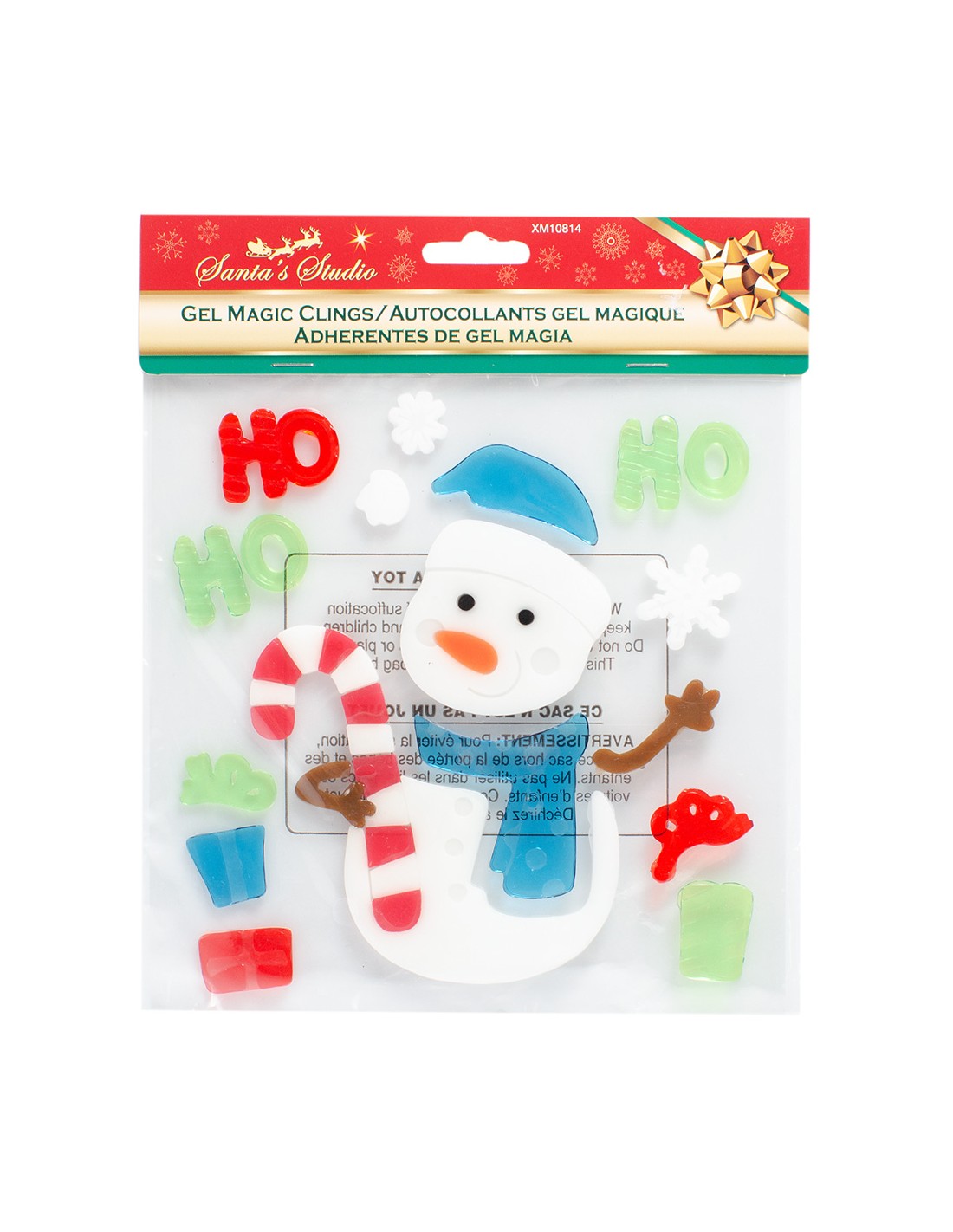 Χριστουγεννιάτικο Αυτοκόλλητο Gel Παραθύρου 19x19εκ 1 τεμάχιο (5723)