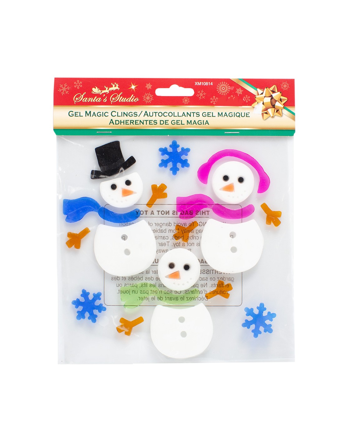 Χριστουγεννιάτικο Αυτοκόλλητο Gel Παραθύρου 19x19εκ 1 τεμάχιο (5723)