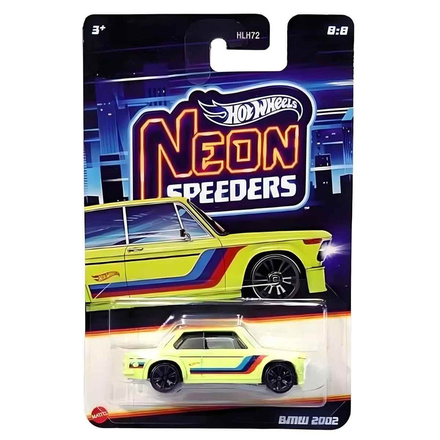 Hot Wheels Νeon Speeders Αυτοκινητάκι BMW 2002 (JCB07) - Fun Planet