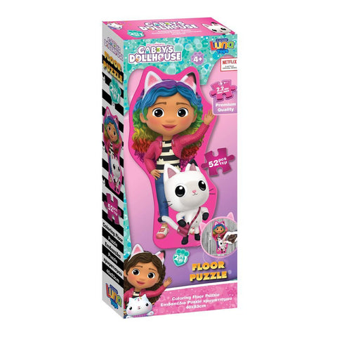 Puzzle Χρωματιοσμού 52 τεμάχια XL Gabby's Dollhouse (574031) - Fun Planet