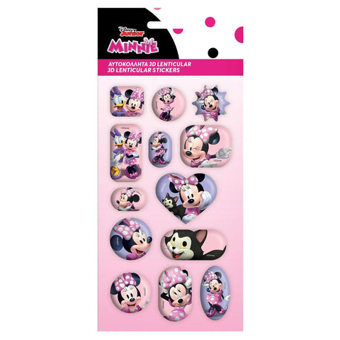 Αυτοκόλλητα Disney Minnie 3D Lenticular 10x22εκ (563209)