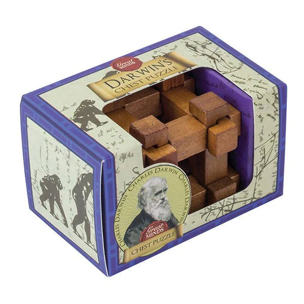 Mini Great Minds Wooden Collection Darwin's Chest Puzzle (MG-123) - Fun Planet