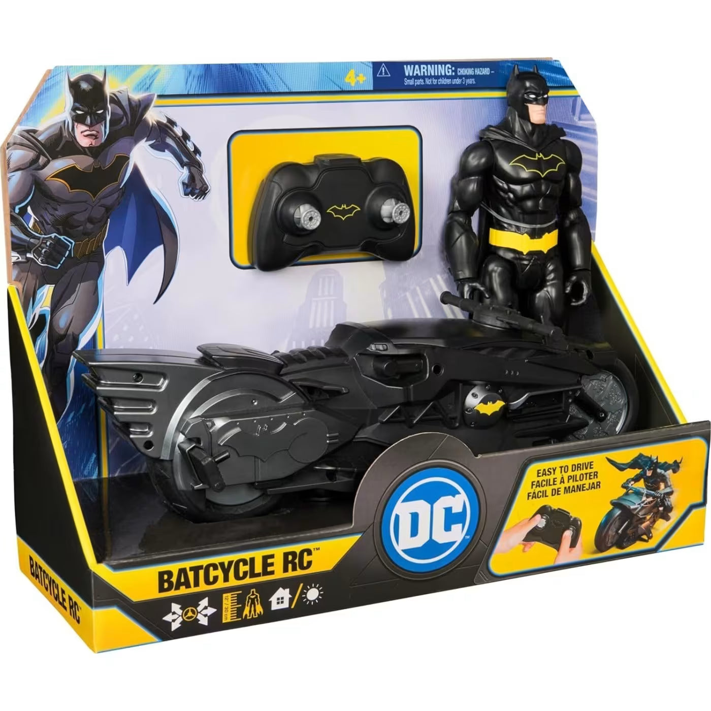 DC Universe Batman Batcycle Τηλεκατευθυνόμενο R/C με Φιγούρα 30cm (6072896)