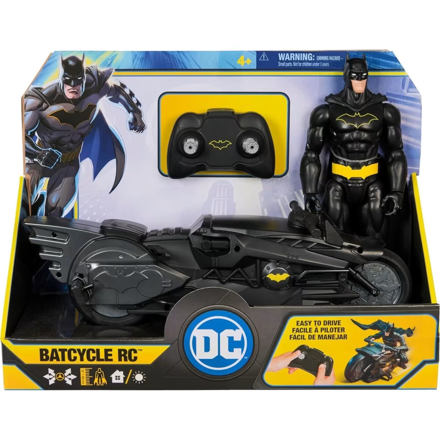 DC Universe Batman Batcycle Τηλεκατευθυνόμενο R/C με Φιγούρα 30cm (6072896)